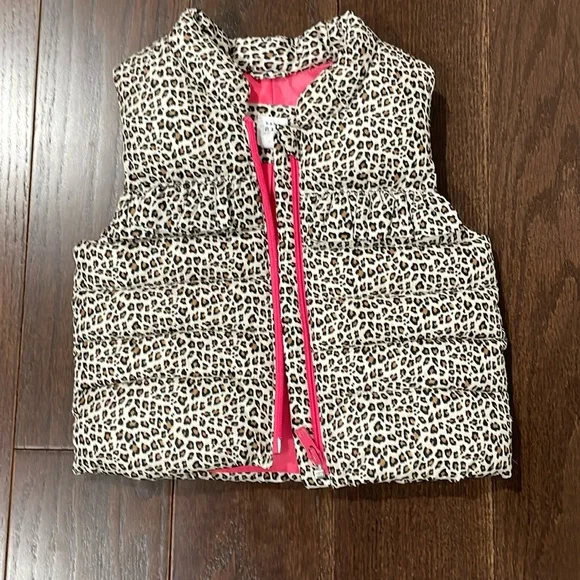Baby Gap Toddler Leopard Puffler Vest - Picture 1 of 7